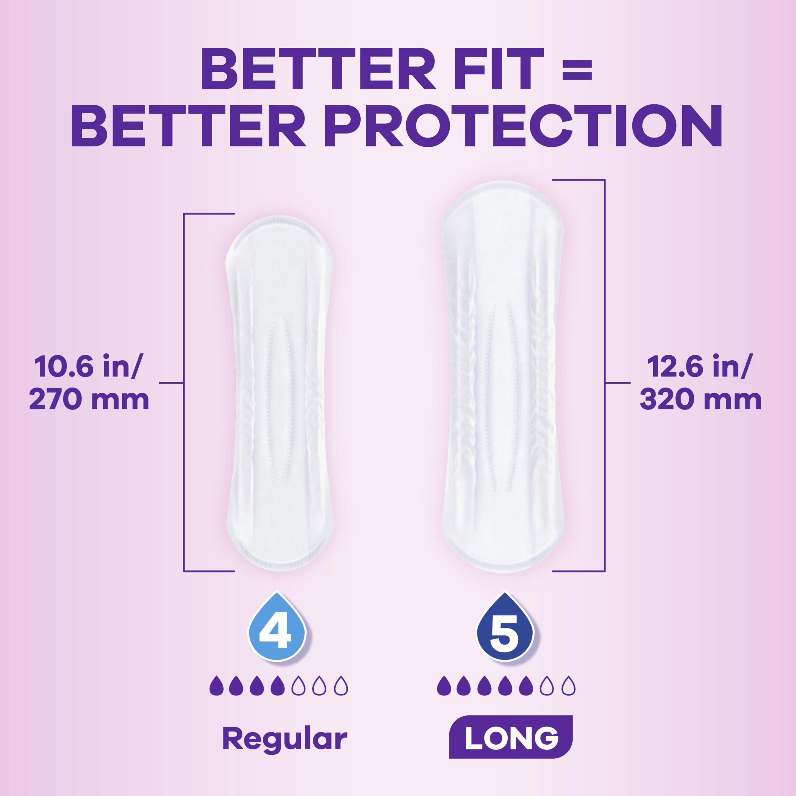 Always Discreet textura de superficie suave para piel sensible y mayor comodidad