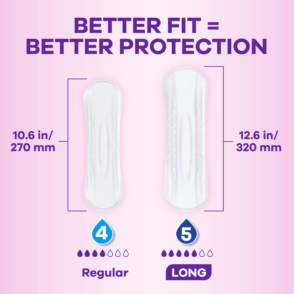 Always Discreet textura de superficie suave para piel sensible y mayor comodidad