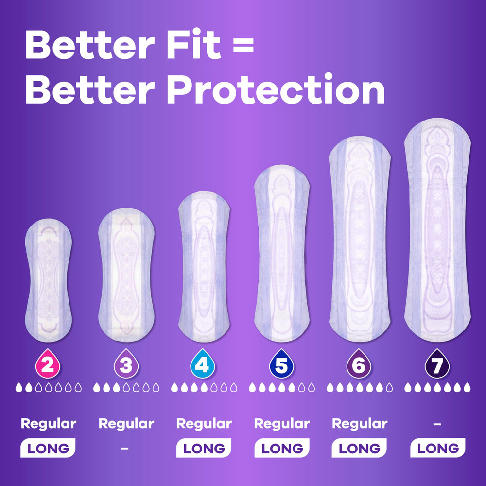 Always Discreet superficie suave para contacto cómodo con la piel