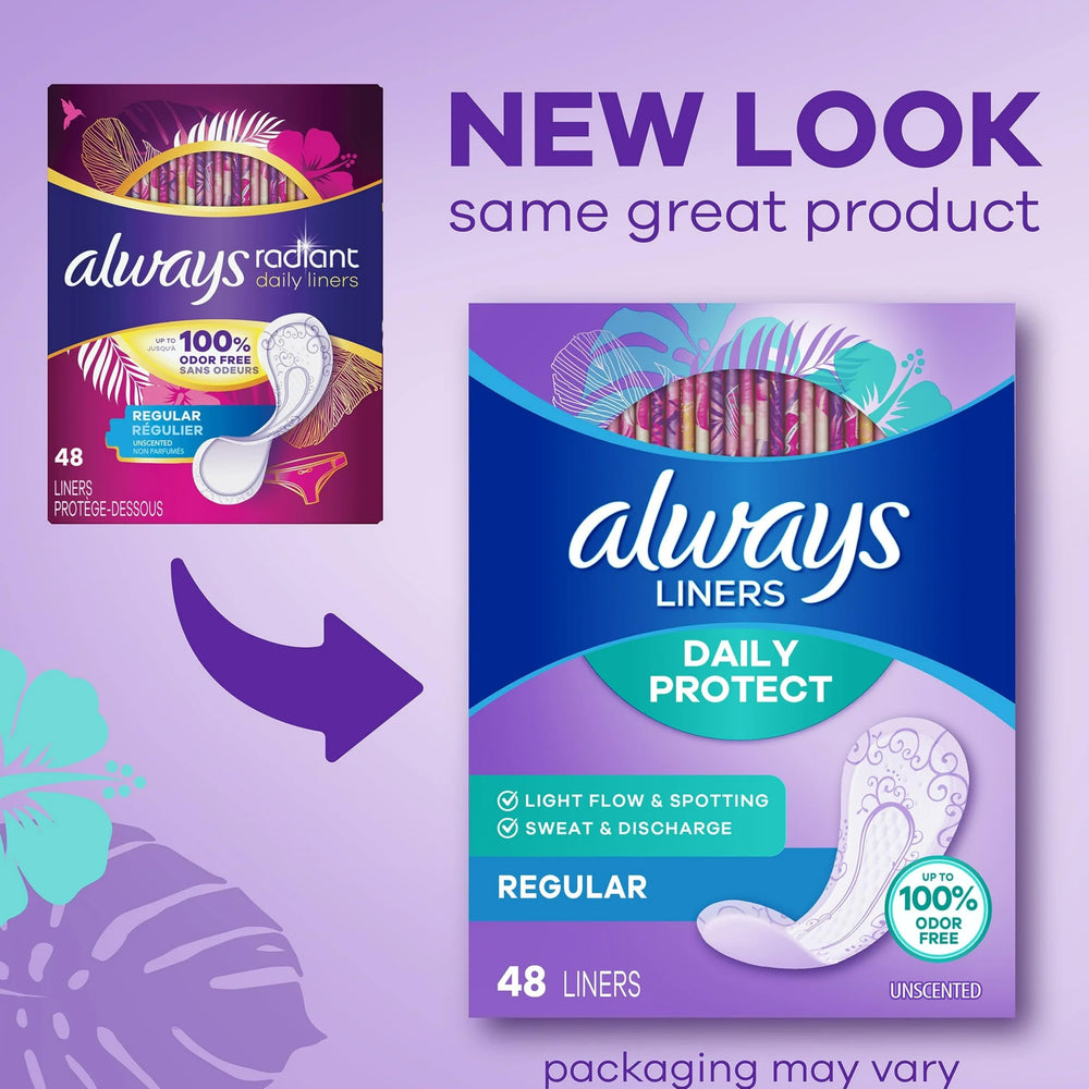 Always Radiant primer plano de la textura suave que aporta comodidad
