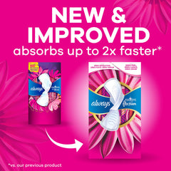 Always Radiant textura FlexFoam en primer plano para flexibilidad y confort