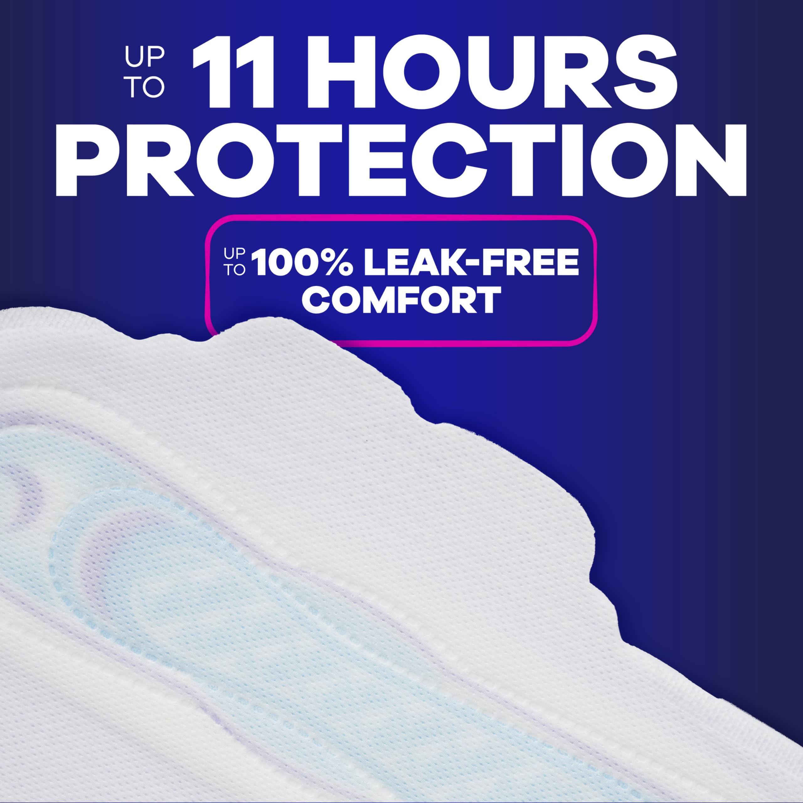 Always Ultra Thin toalla en uso sobre cama demostrando protección y comodidad nocturna