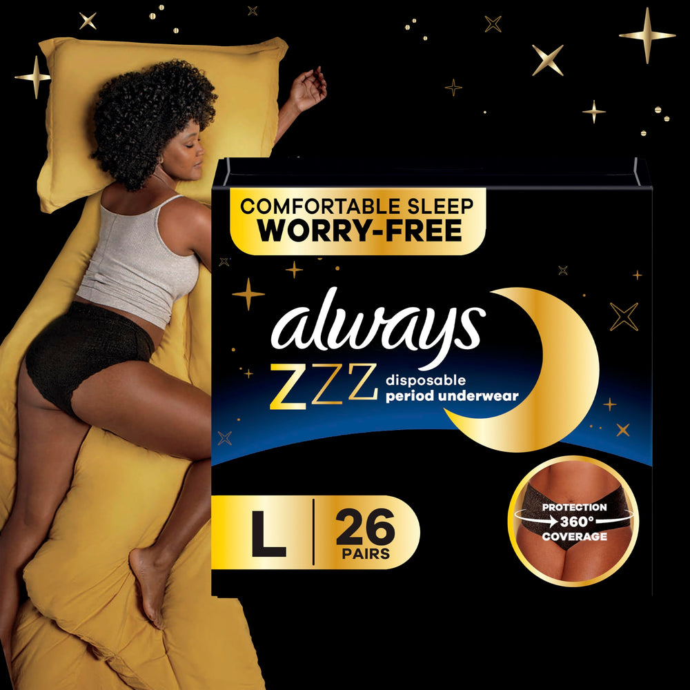 Always ZZZs etiqueta informativa con instrucciones y especificaciones de absorción