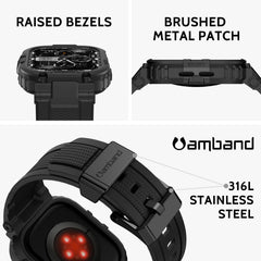 amBand textura de TPU y patch metálico que aporta durabilidad y estilo