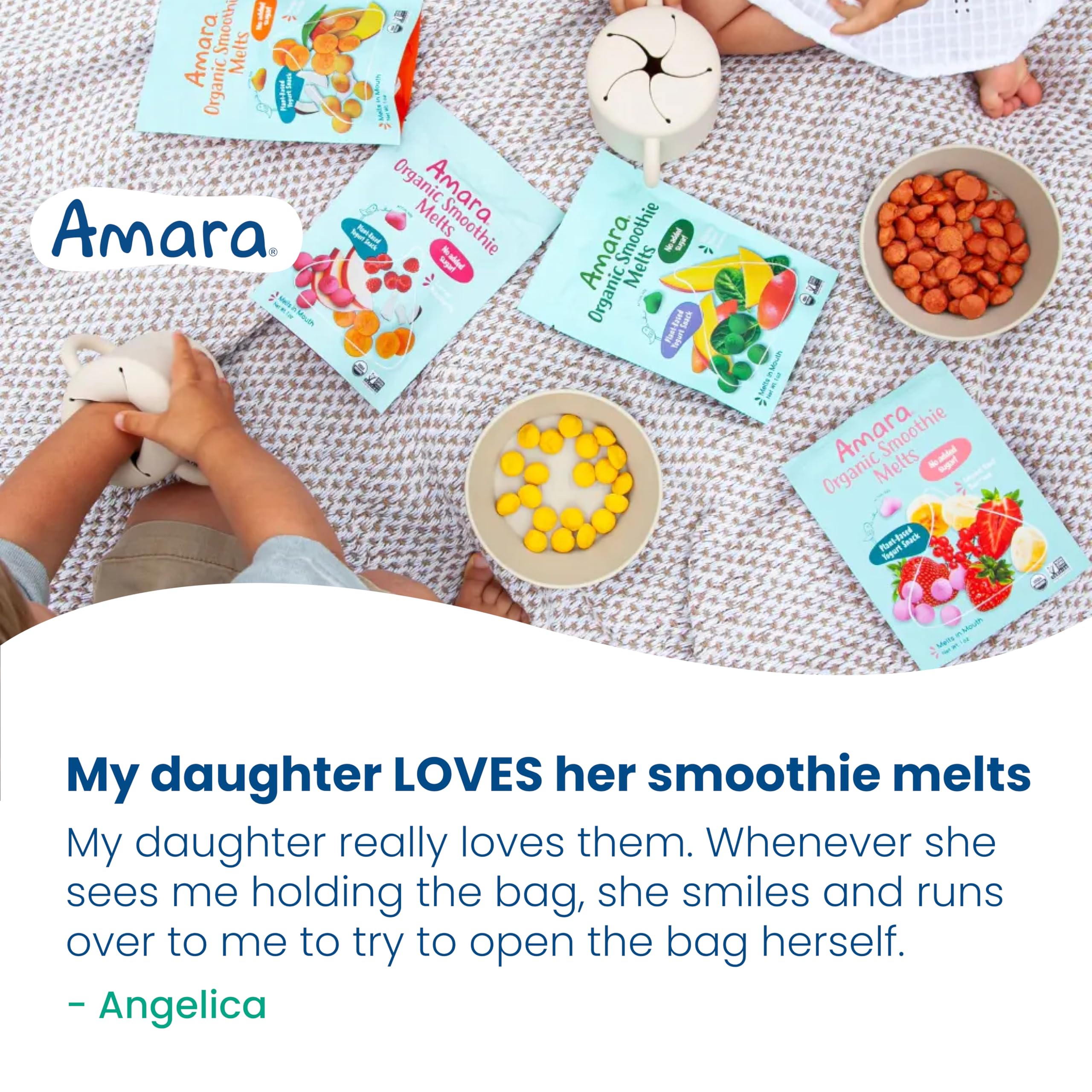 Amara etiqueta con lista de ingredientes simples, transparencia y confianza