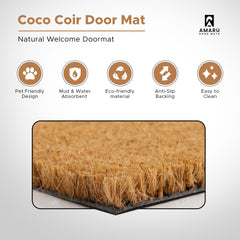 AMARU DOOR MATS respaldo antideslizante para mayor seguridad en la entrada