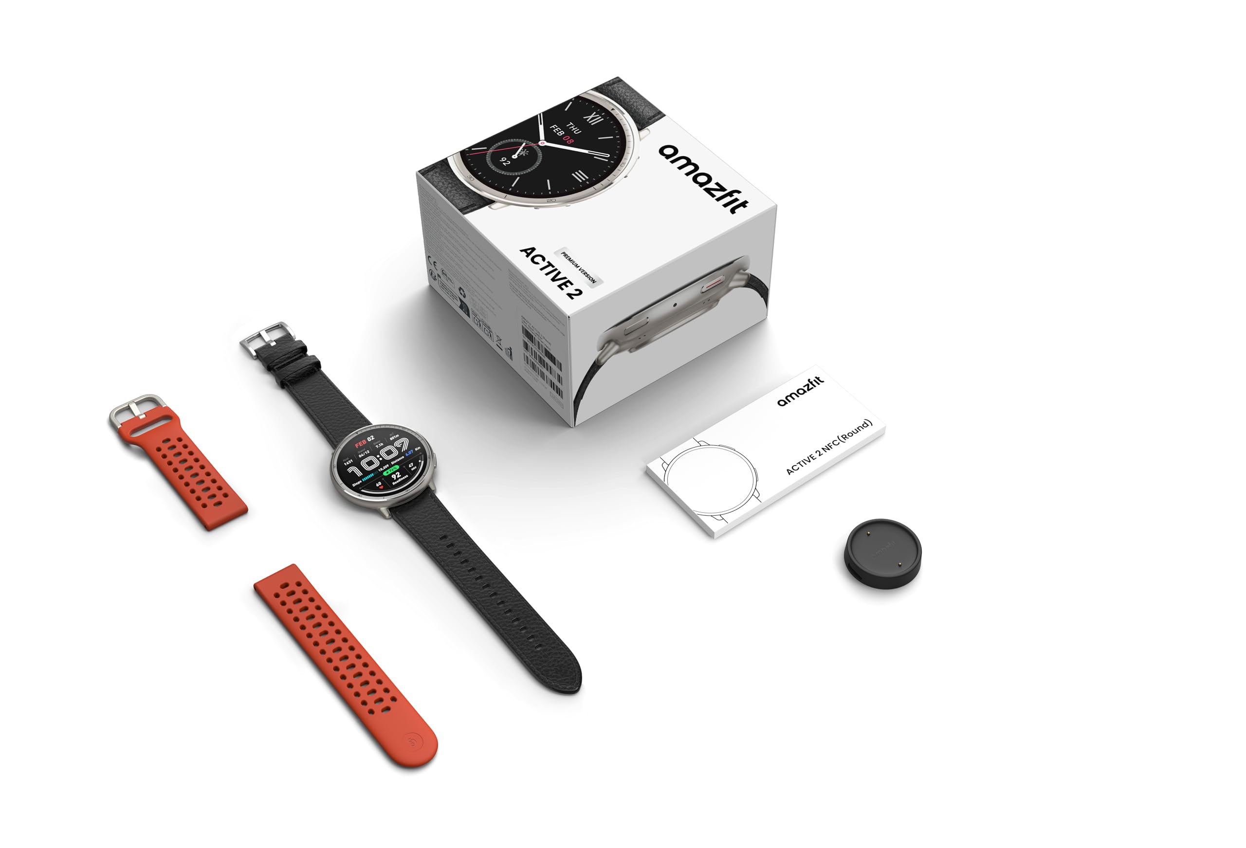 Amazfit Active 2 en uso durante carrera mostrando métricas en tiempo real
