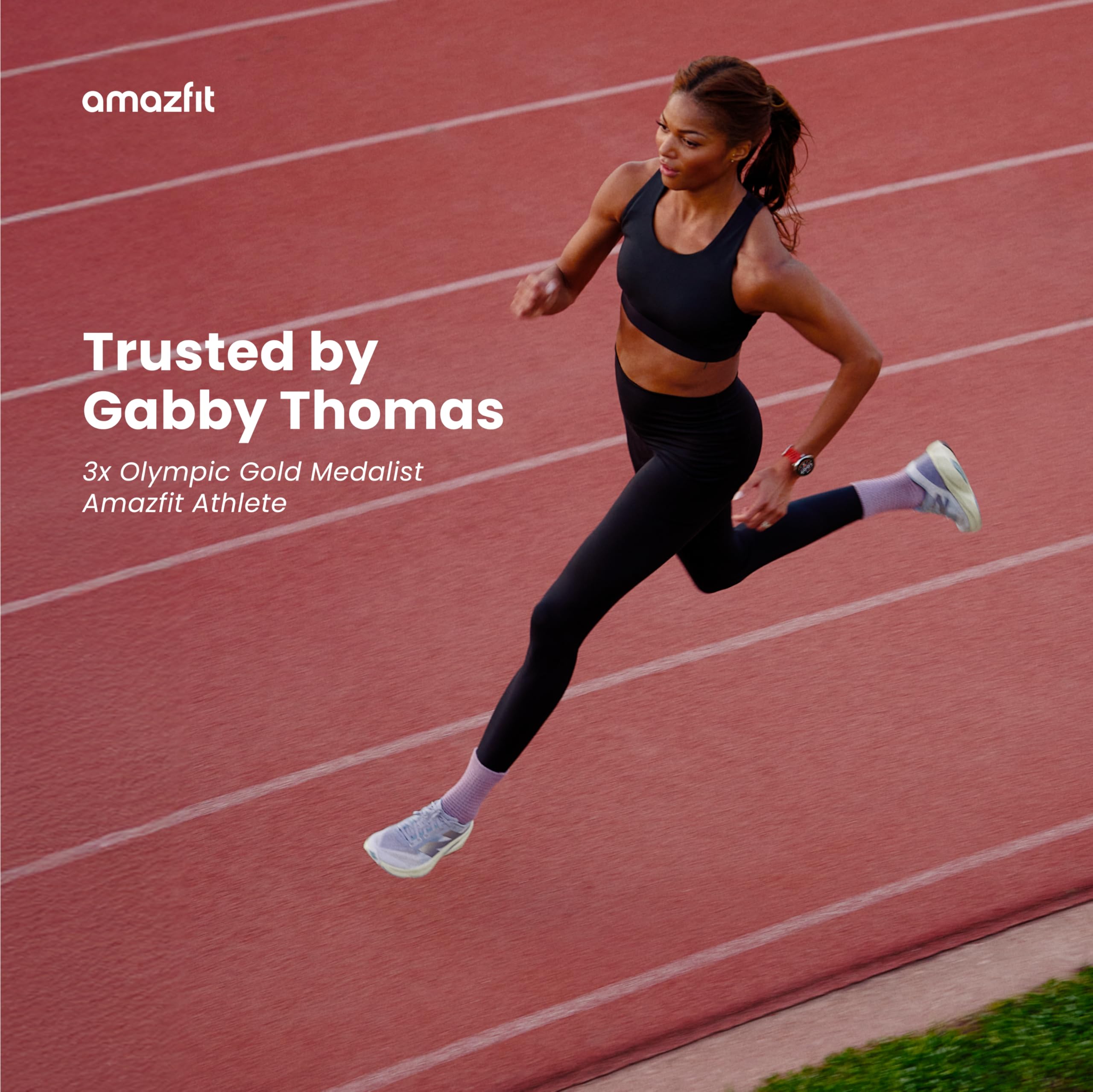 Amazfit Active 2 comparación de tamaño en muñeca para referencia