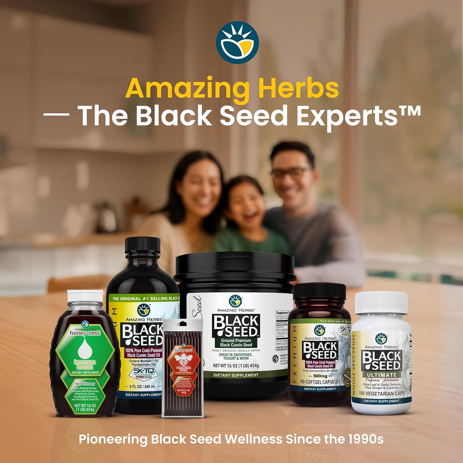 Amazing Herbs botella en mano para comparar tamaño y volumen de 16 fl oz