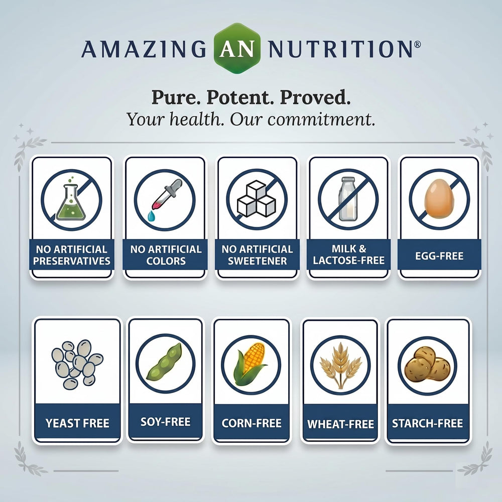 Amazing Nutrition cápsula en mano para comparar tamaño y facil uso