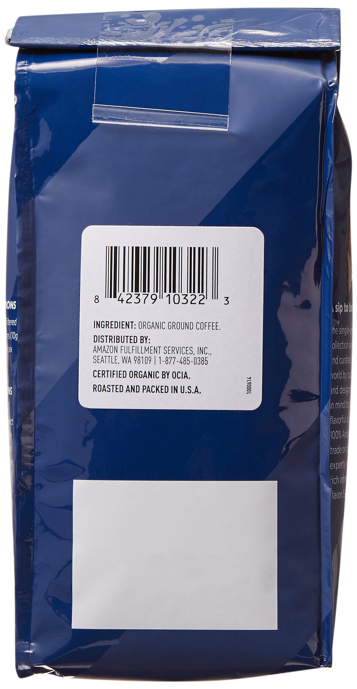 Amazon Fresh ground coffee heap showing texture and rich aroma