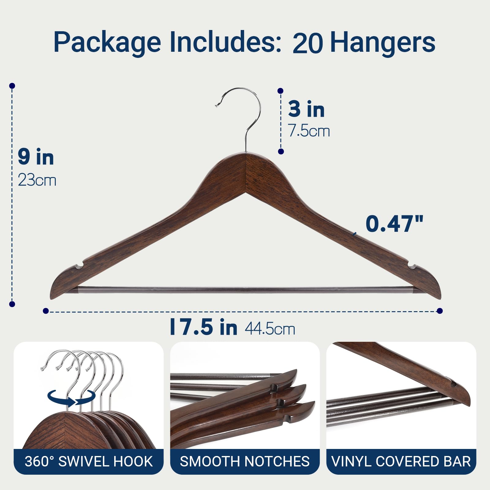 Amber Home detalle de veta y acabado liso que protege prendas
