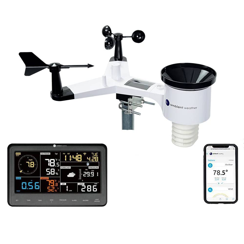 Ambient Weather front display showing clear readings and easy monitoring