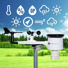 Ambient Weather rain cup close-up capturing precise rainfall measurements