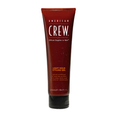 American Crew gel vista frontal del envase que muestra control inmediato