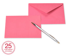 American Greetings sobre abierto con tarjeta dentro, combina color y presentación cuidada