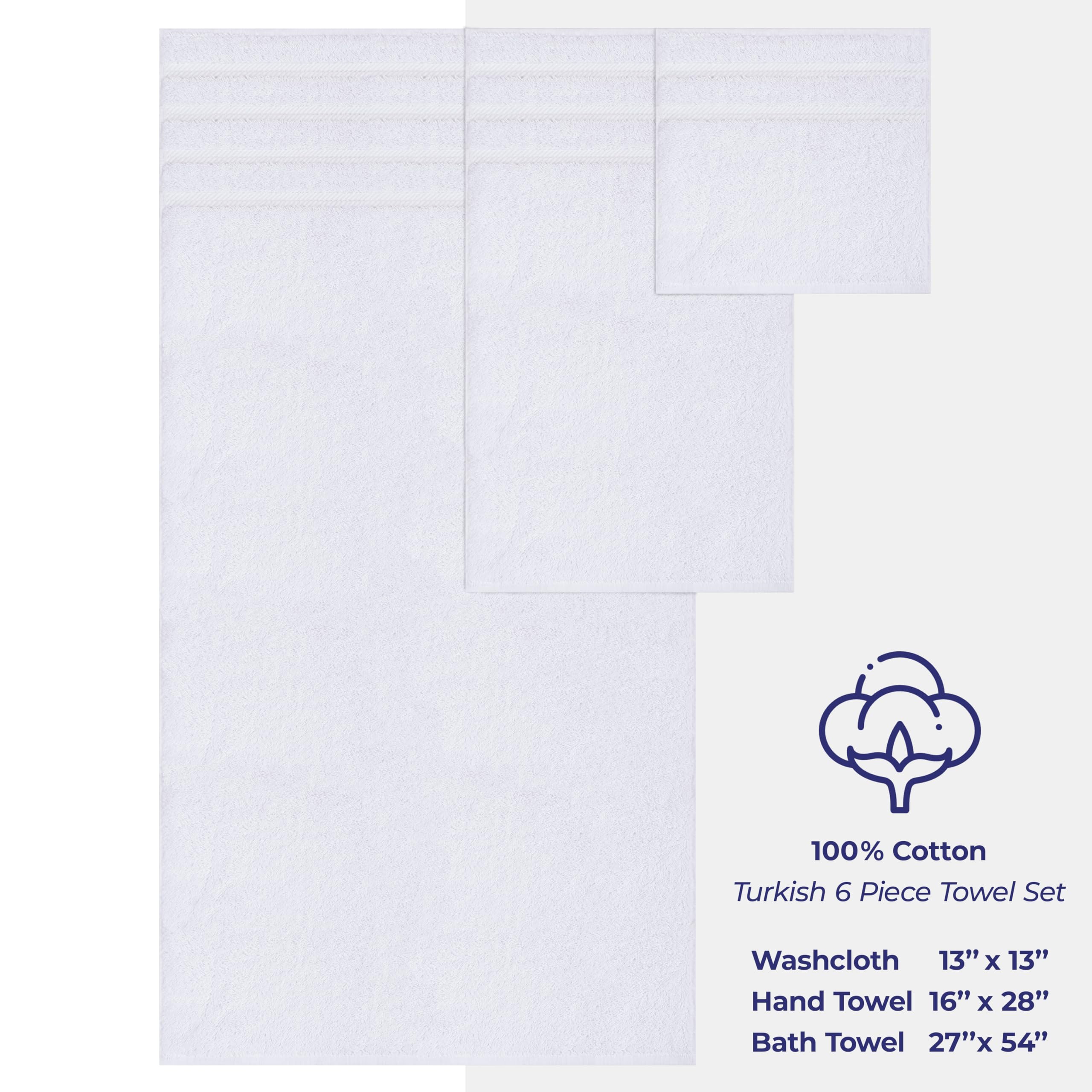 American Soft Linen comparación de tamaños con regla, medidas claras de cada pieza
