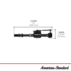 American Standard tubo de relleno y clip incluidos, guía de flujo segura