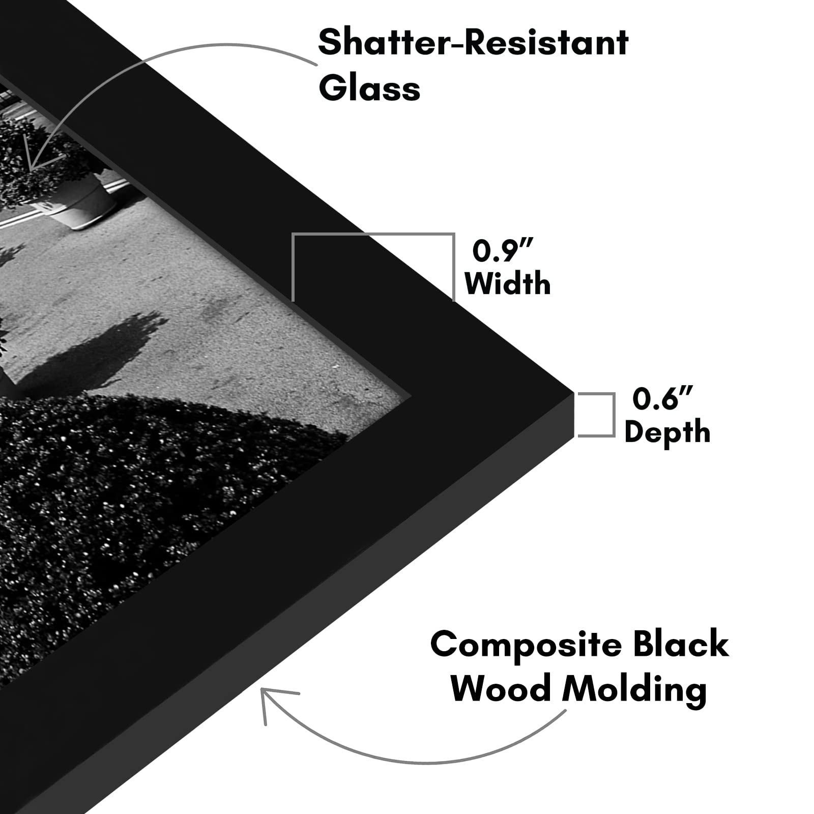 Americanflat primer plano del cristal resistente mostrando claridad y seguridad
