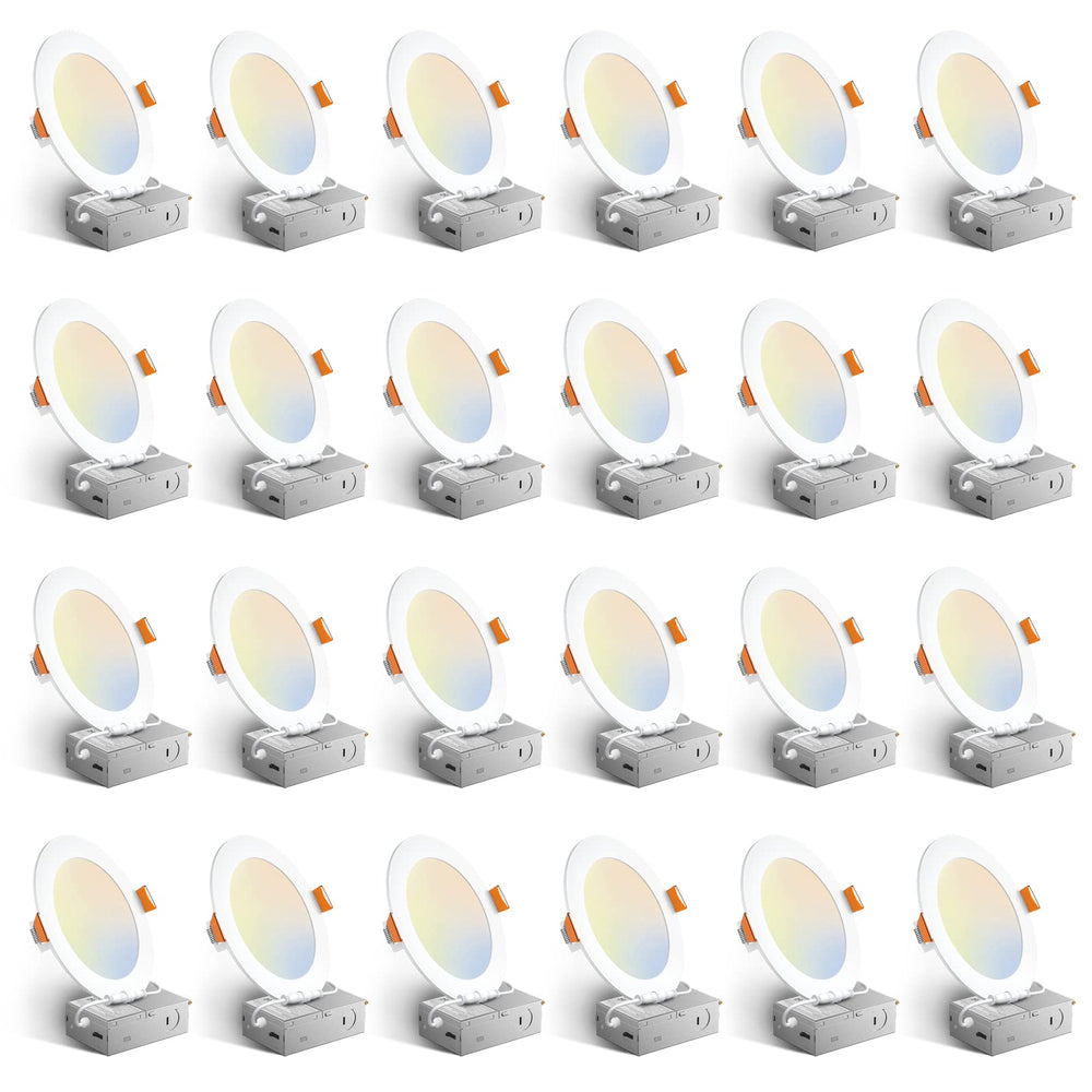Amico vista frontal del pack de 24 focos LED, ahorro energético