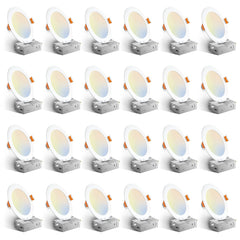 Amico vista frontal del pack de 24 focos LED, ahorro energético