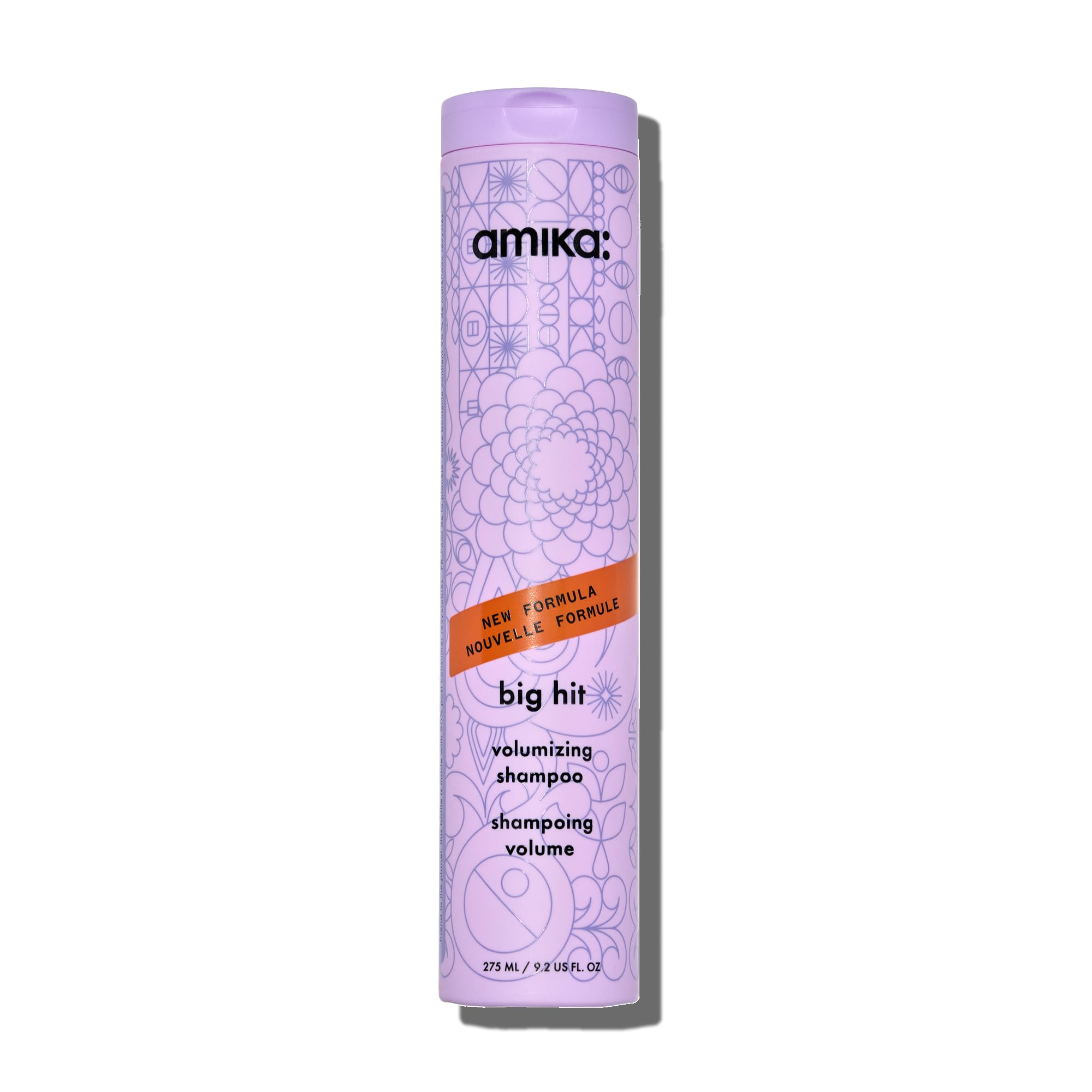 Amika Big Hit frontal del envase mostrando diseño y capacidad 275 ml, ideal para volumen