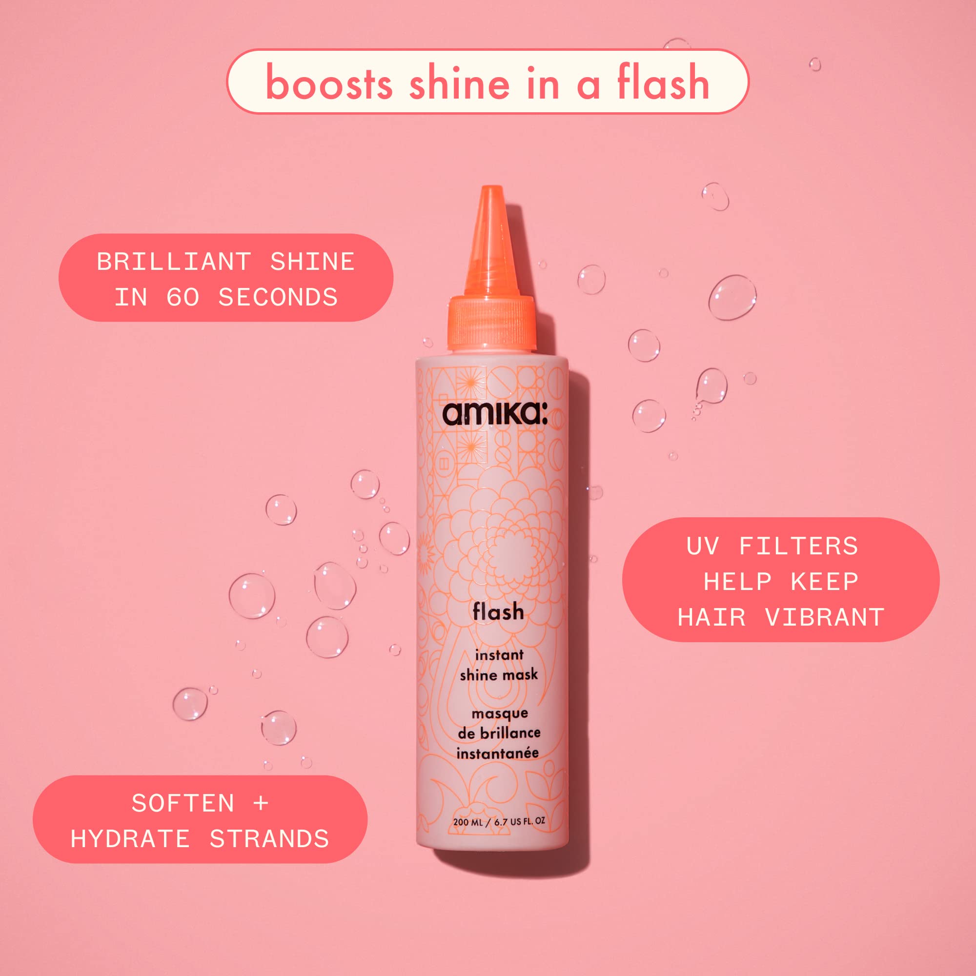 Amika textura cremosa de la mascarilla que facilita distribución y hidratación