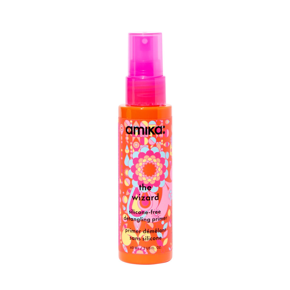 Amika frasco frontal mostrando diseño y tamaño, práctico y llamativo