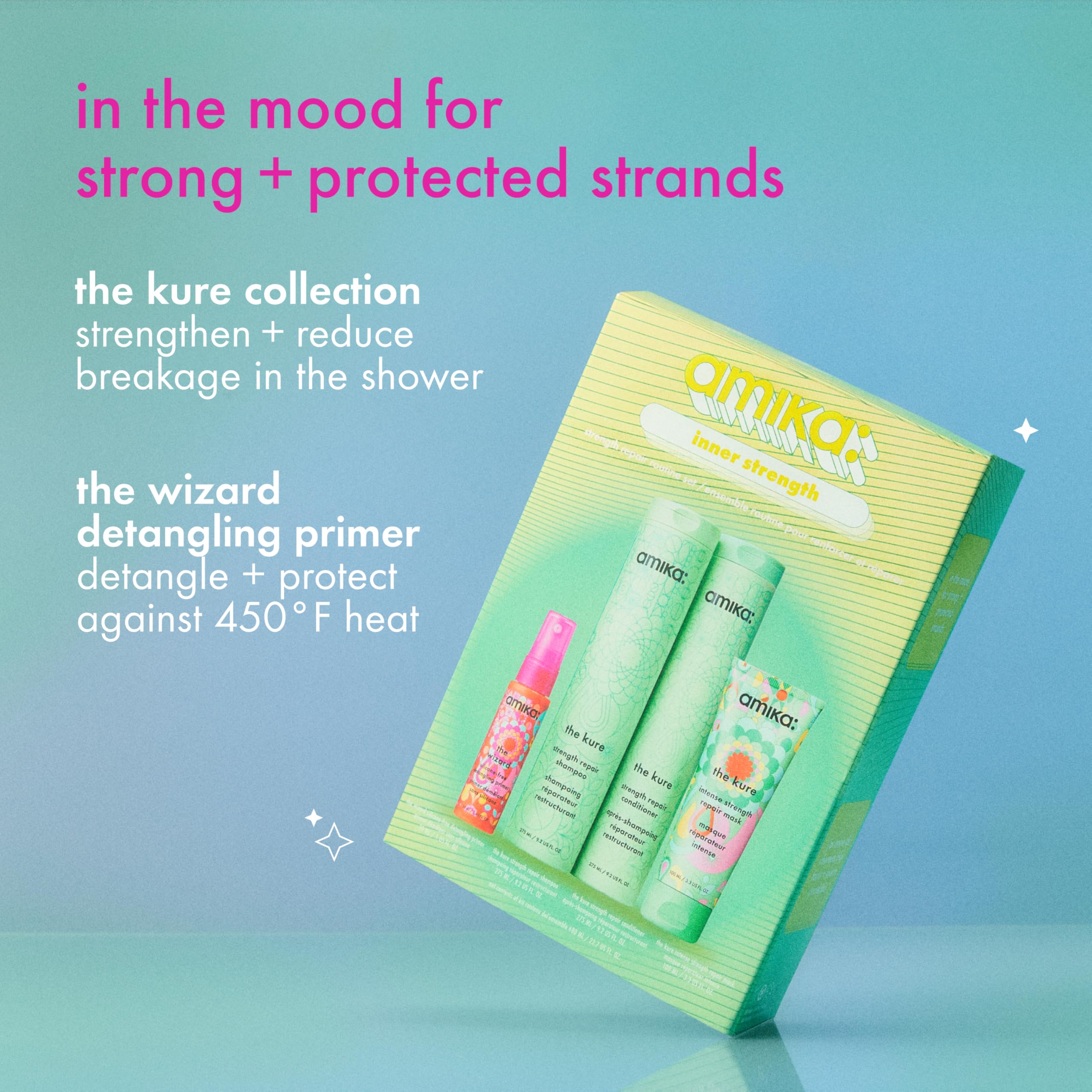 amika detalle del rociador the wizard protegiendo y desenredando cabello