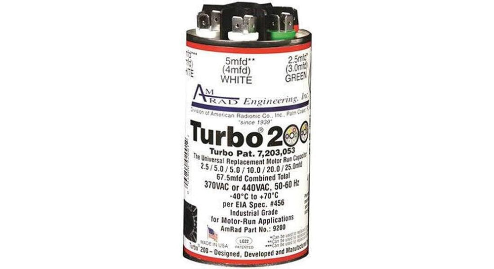 AMRAD Turbo 200 primer plano de los taps y cables puente para conexión rápida y versátil
