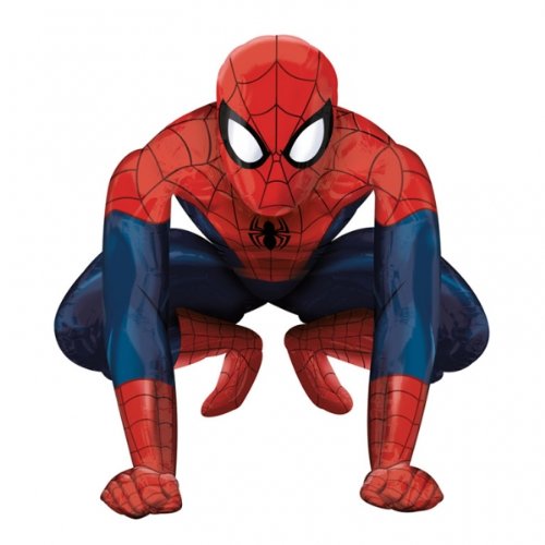 Amscan Spider Man comparación de tamaño con una persona para escala