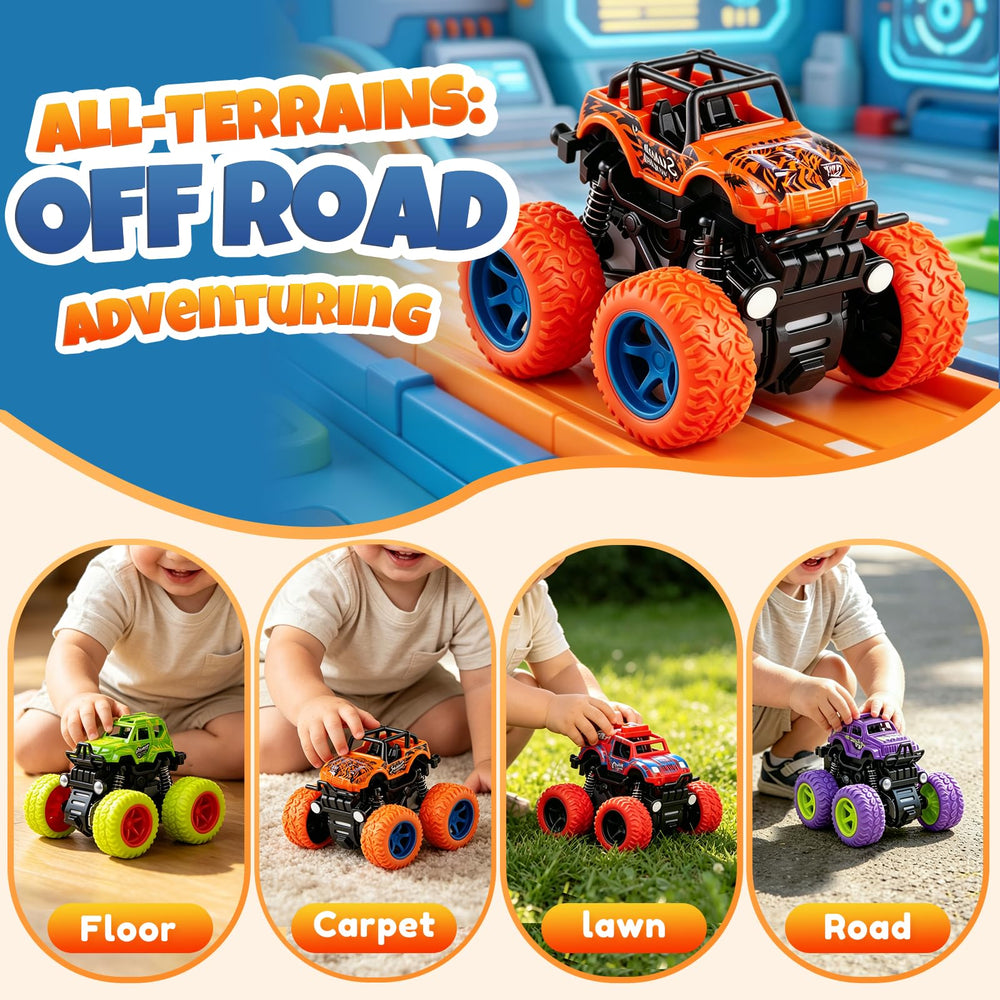 ANAOER camioneta ruedas grandes sobre alfombra ideal para juegos interiores