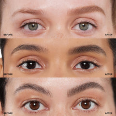 Anastasia Brow Wiz textura de cera aplicada para acabado natural