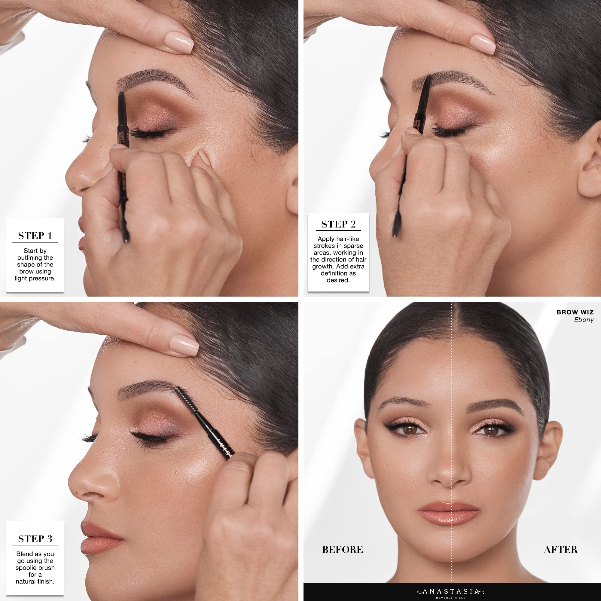 Anastasia Brow Wiz textura de trazo pigmentado para acabado natural