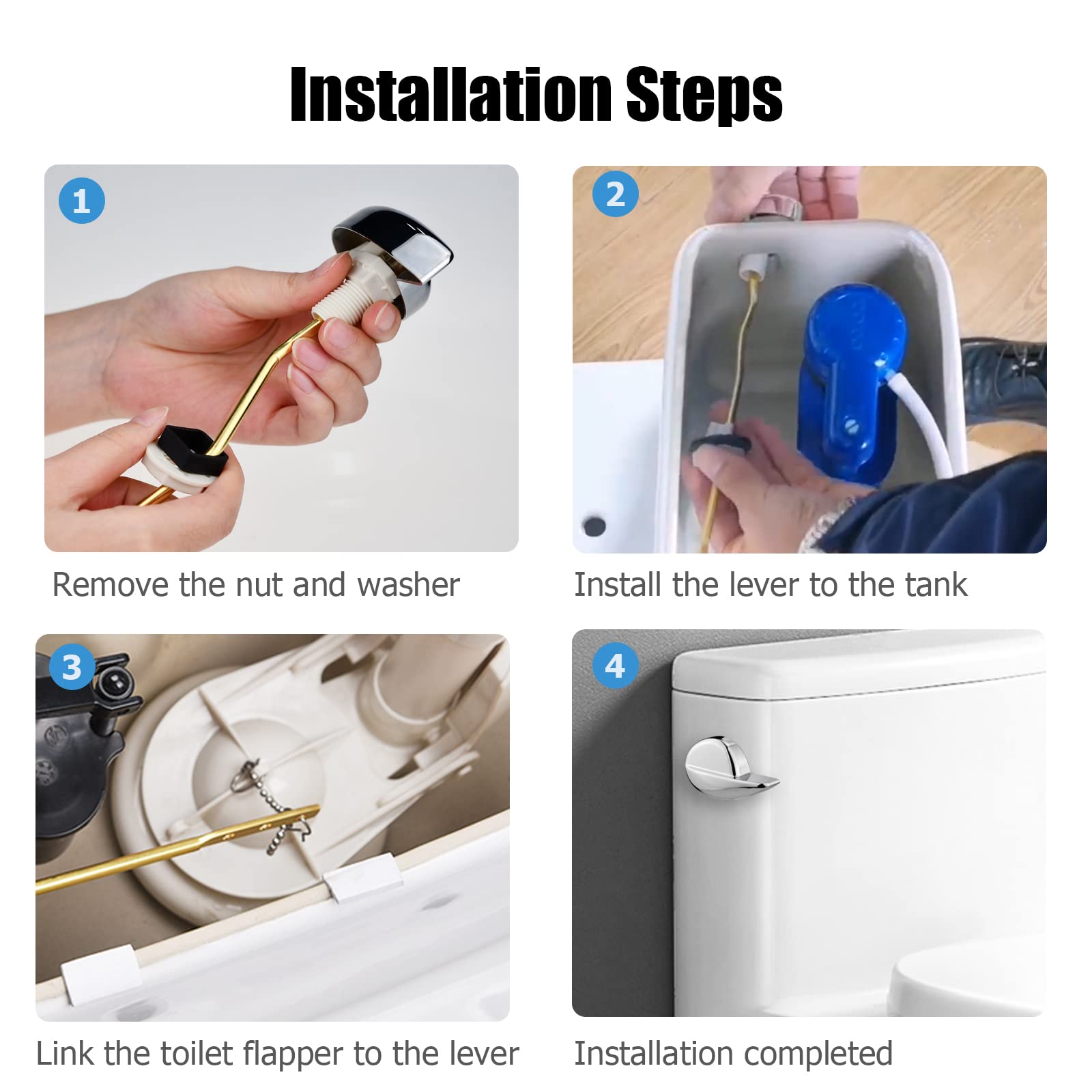 Ancable maneta montada en baño moderno mejorando apariencia y funcionalidad