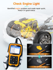 ANCEL AD410 conector OBD2 de 16 pines que facilita conexión directa