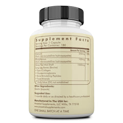 Ancestral Supplements detalle de cápsulas blancas para fácil ingestión y calidad
