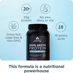 Ancient Nutrition polvo de proteína textura fina, ideal para mezclar rápido