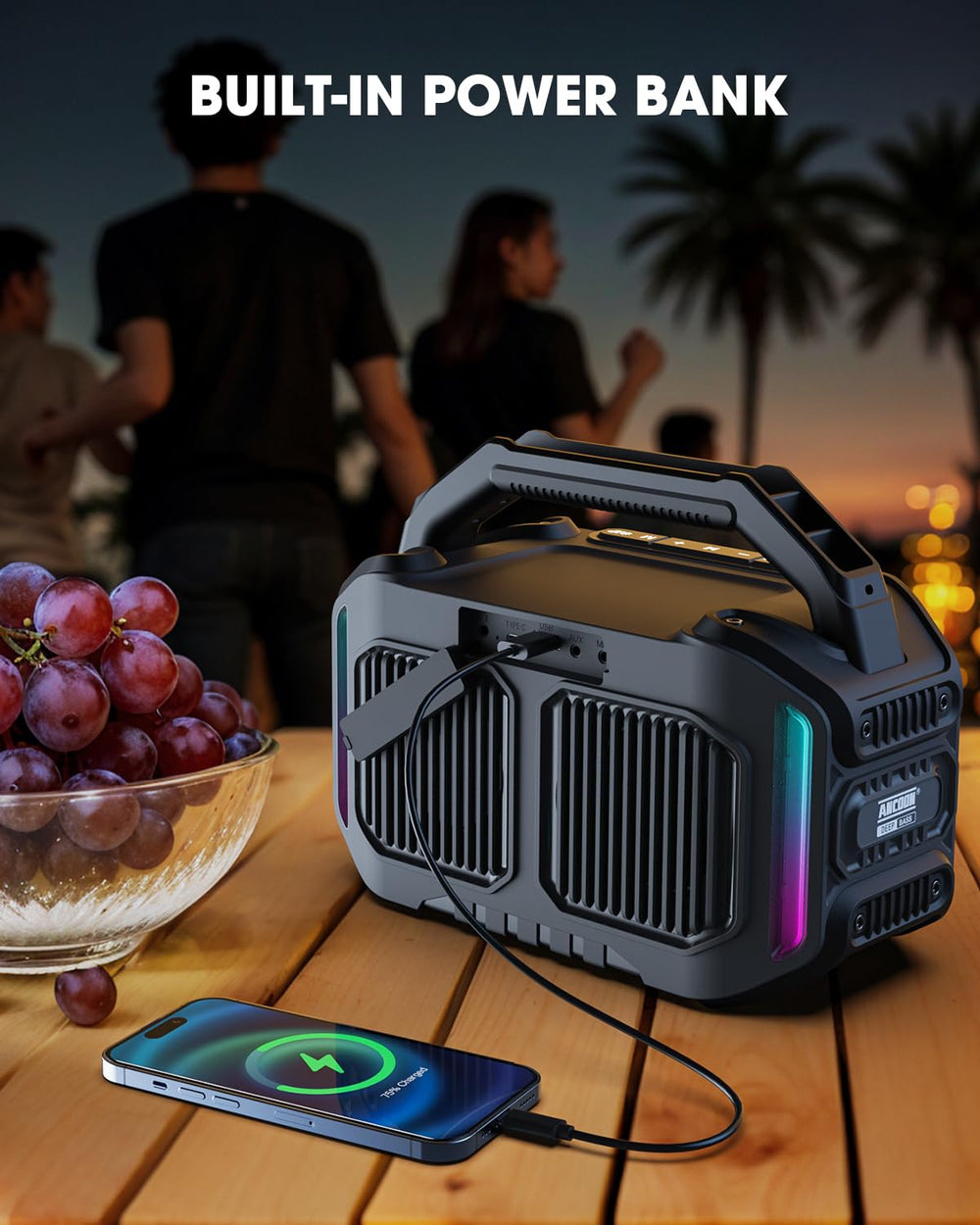 ANCOON luces encendidas para ambientar fiestas y mejorar experiencia