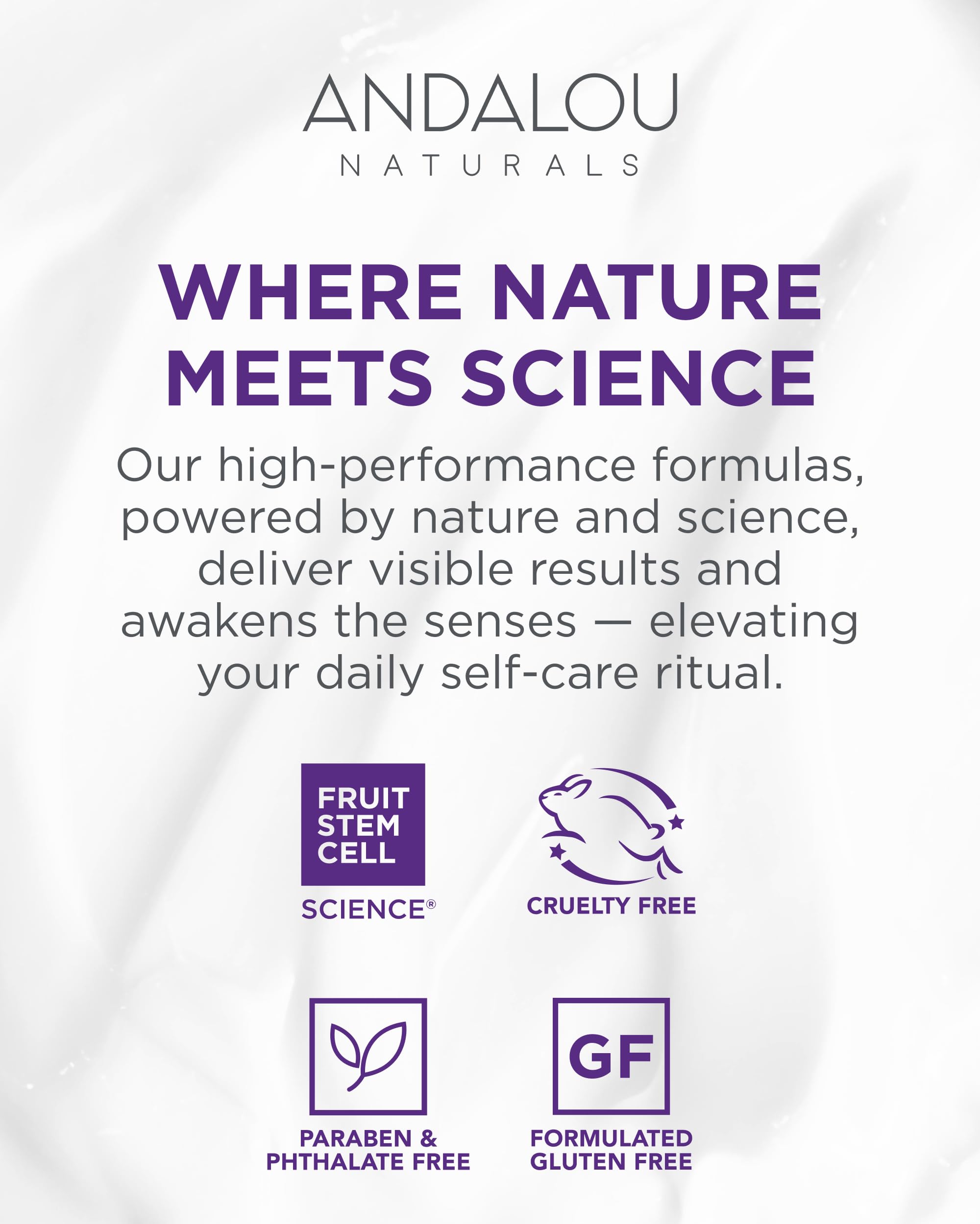 Andalou Naturals comparación de tamaño del tarro para escala y uso práctico