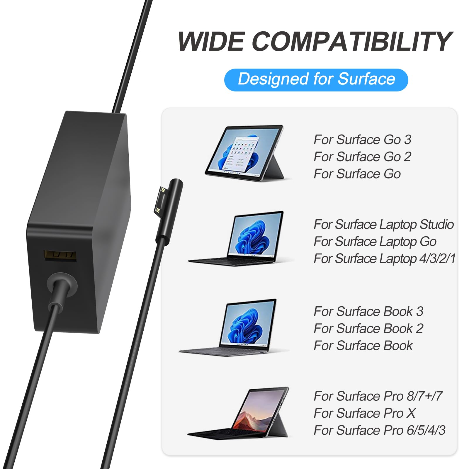 Andingker cable de 10FT en uso para mayor alcance y comodidad