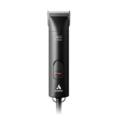 Andis UltraEdge vista frontal con carcasa resistente beneficiando agarre seguro