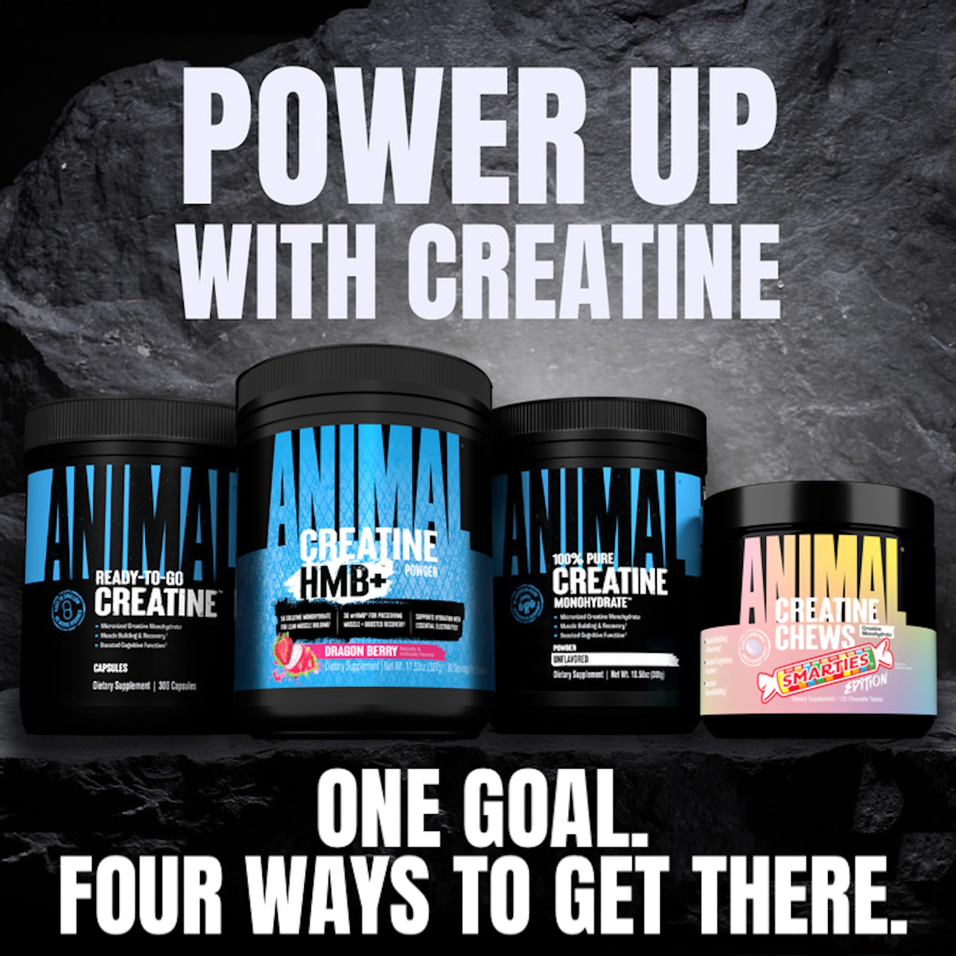 Animal creatine en gimnasio representando uso práctico antes o después del entreno