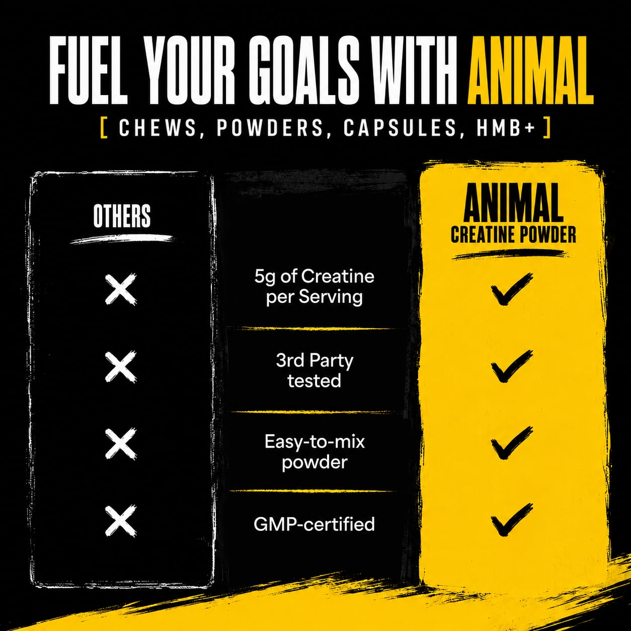 Animal creatine cuchara de 5 g para dosificación precisa y sencilla