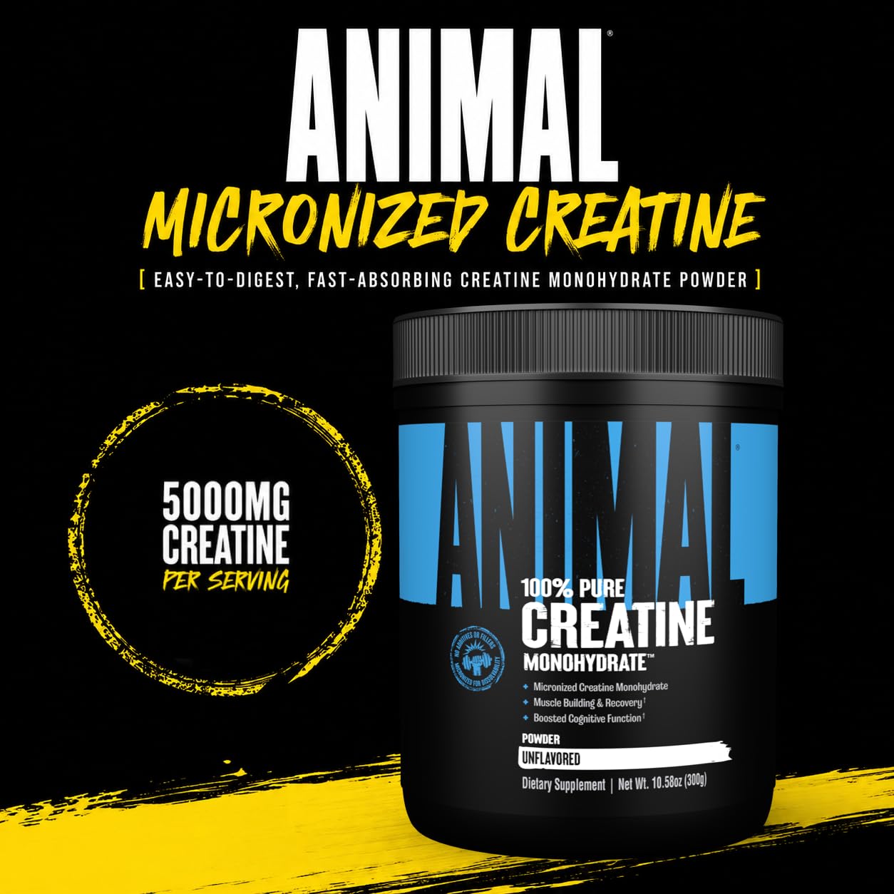 Animal creatine polvo textura micronizada que facilita disolución rápida
