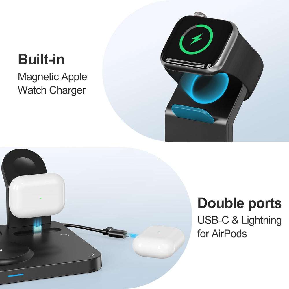 ANJANK puertos Lightning y USB-C para AirPods y carga por cable