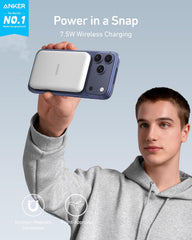 Anker 621 MagGo detalle de los imanes que asegura fijación estable al iPhone