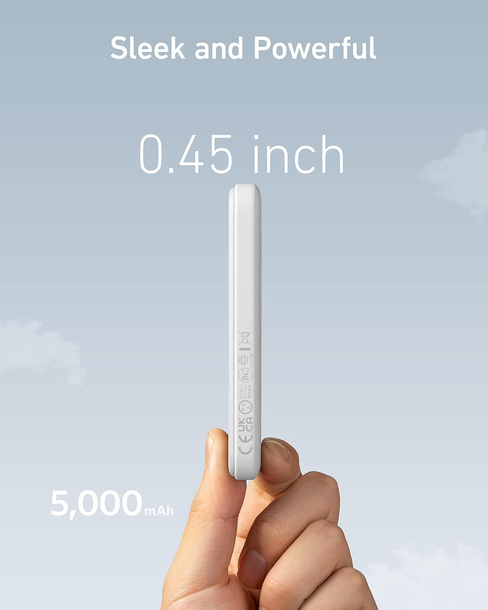 Anker 621 MagGo etiqueta con información de garantía y asistencia Anker