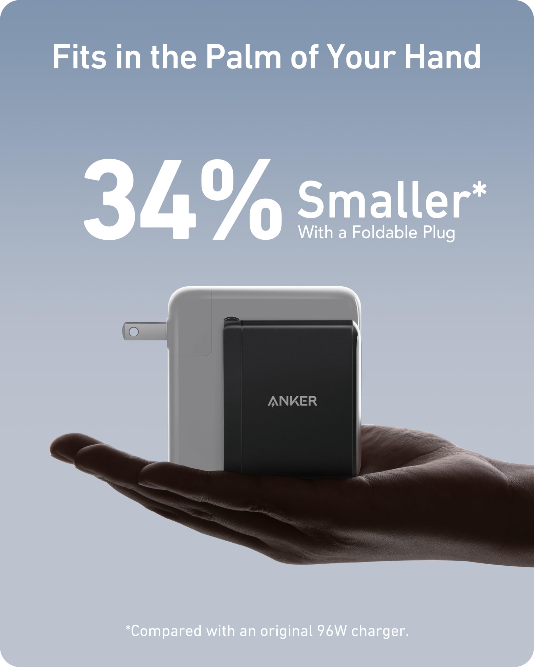 Anker cable USB-C a USB-C de 5 ft incluido para carga de 100W