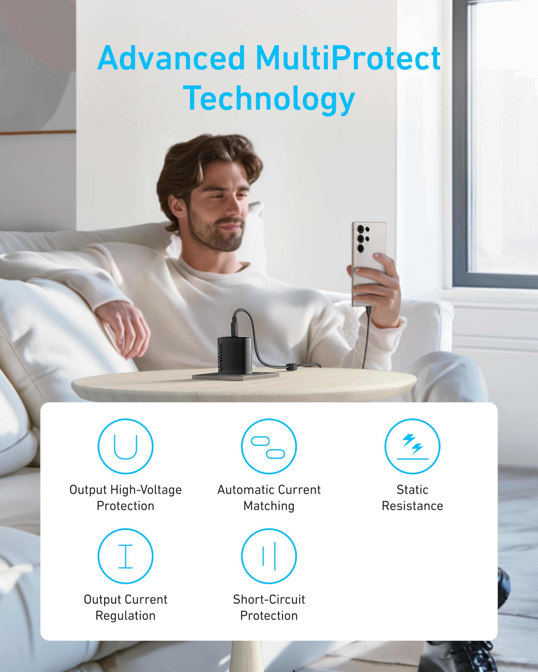 Anker detalle del cable resistente con alta durabilidad y protección anti-doblez